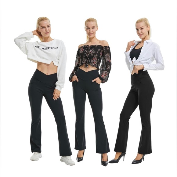 Crossover Flare Leggings - Picture 5 of 6